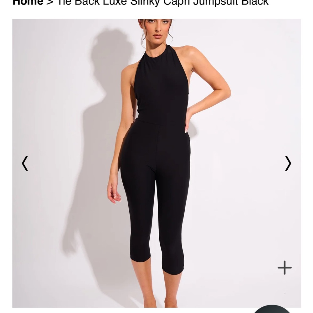 Elegant Black Capri Jumpsuit
